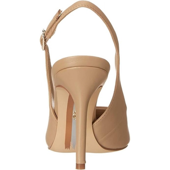 NWT Sam Edelman Hazel Slingback Pump in Beige Leather Size 6 - Picture 4 of 9